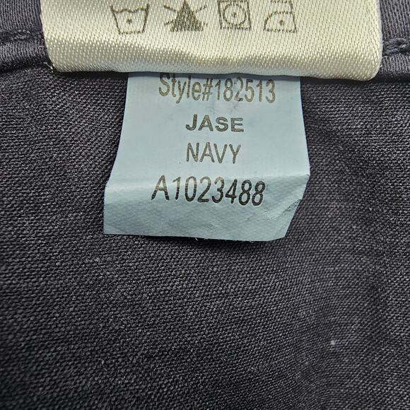 Lila Ryan Womans size 12 Jase Slim Straight Pedal Pusher Cropped Navy Pants NWOT - Picture 8 of 9